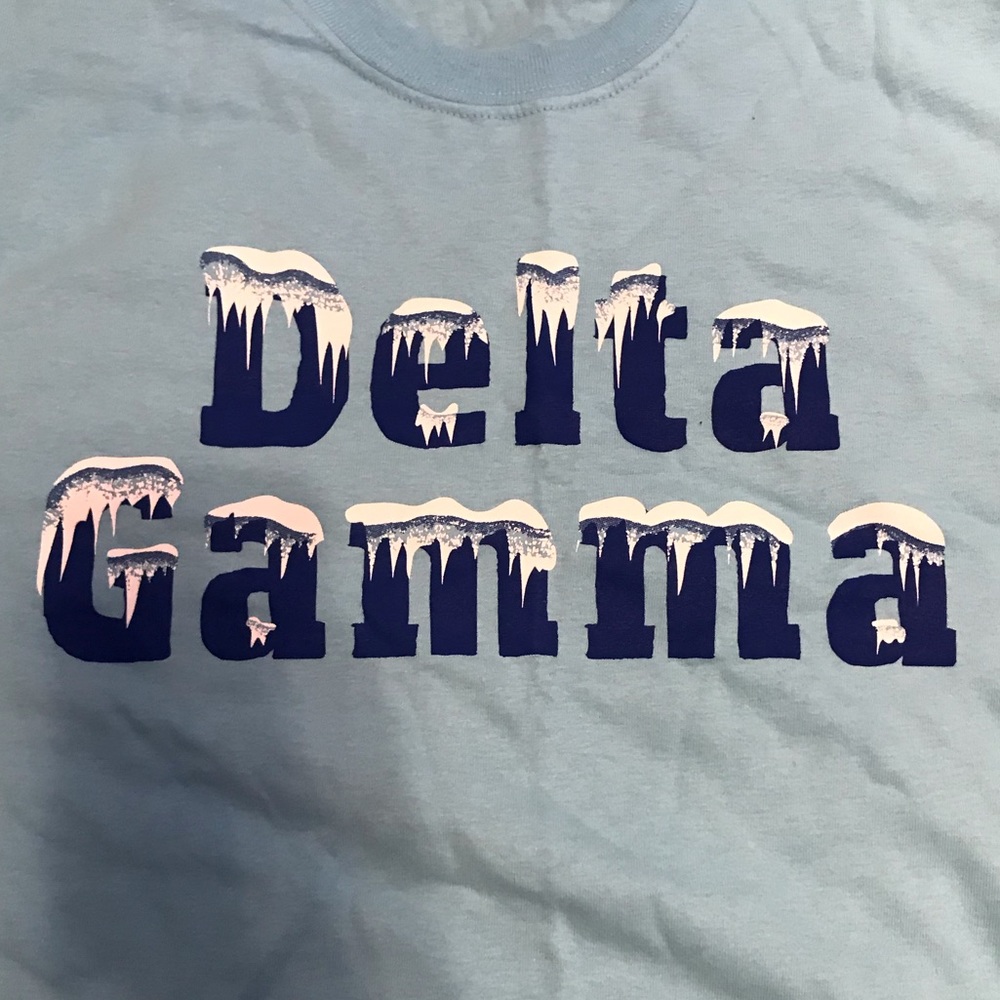 DELTA GAMMA ICE THEMED TSHIRT #deltagamma #dg